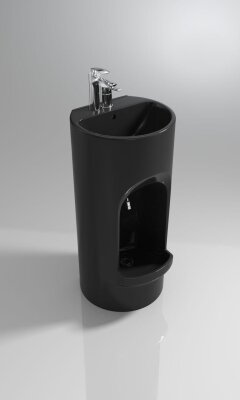 Abdest Lavabosu Alt - Üst Batarya Manuel T186 B SİYAH - GRANTY