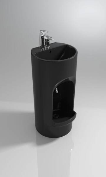 Abdest Lavabosu Alt - Üst Batarya Manuel T186 B SİYAH - 1