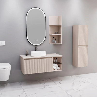 Aquanil Almonde Banyo Dolabı 100 cm Krem - AQUANİL