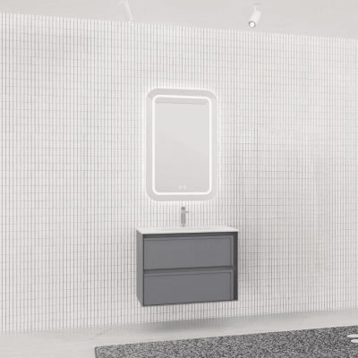 Aquanil Elisa Banyo Dolap Takımı 80cm Antrasit - AQUANİL