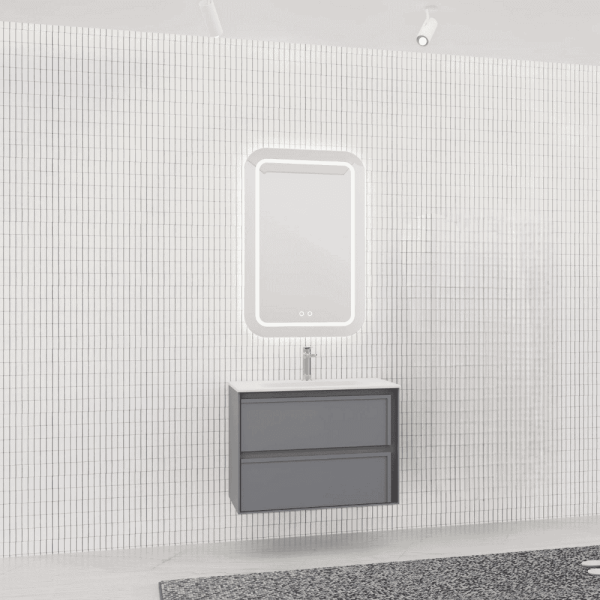 Aquanil Elisa Banyo Dolap Takımı 80cm Antrasit - 1