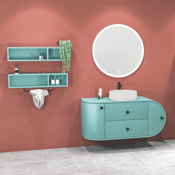 Aquanil Fantasia Banyo Dolap Takımı 115cm Adaçayı Yeşili - 1