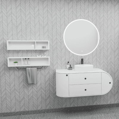 Aquanil Fantasia Banyo Dolap Takımı 115cm Beyaz - AQUANİL