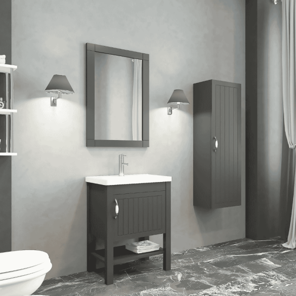 Aquanil Helen Banyo Dolap Takımı 65cm Antrasit - 1