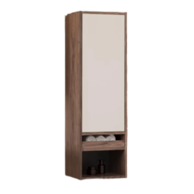 Aquanil Imperia Banyo Boy Dolabı 40cm Krem/Kaman Ceviz - AQUANİL