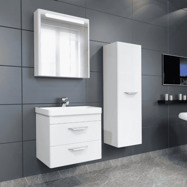 Aquanil Maria Banyo Dolap Takımı 60cm Beyaz - 1