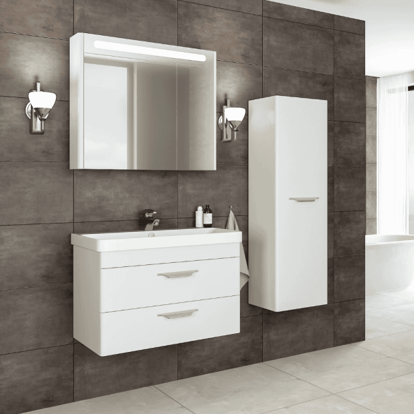 Aquanil Maria Banyo Dolap Takımı 80cm Beyaz - 1