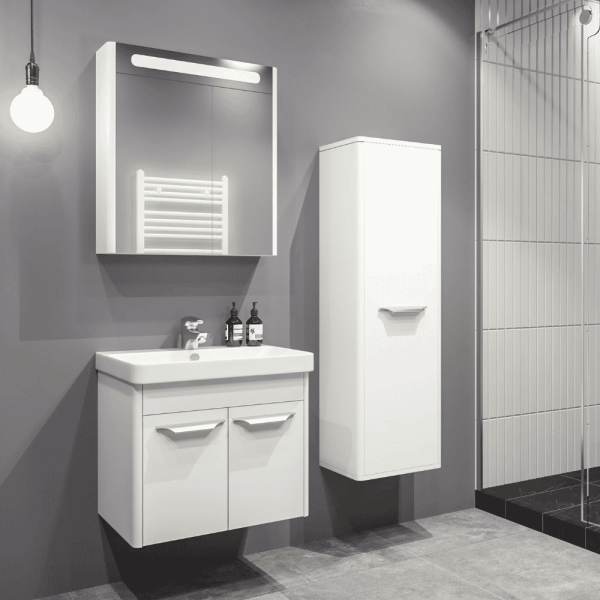 Aquanil Mauna Banyo Dolap Takımı 60cm Beyaz - 1