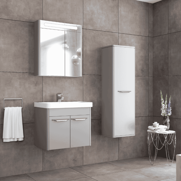 Aquanil Mauna Banyo Dolap Takımı 60cm Gri - 1