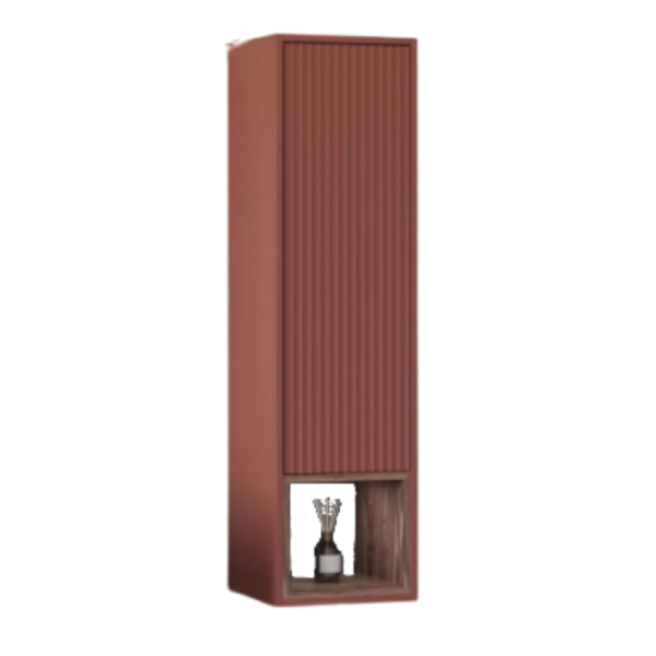 Aquanil Parma Banyo Boy Dolabı 36cm Bordo/Kaman Ceviz - 1