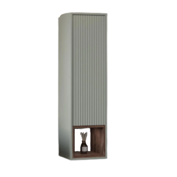 Aquanil Parma Banyo Boy Dolabı 36cm Nane Yeşili/Kaman Ceviz - 1