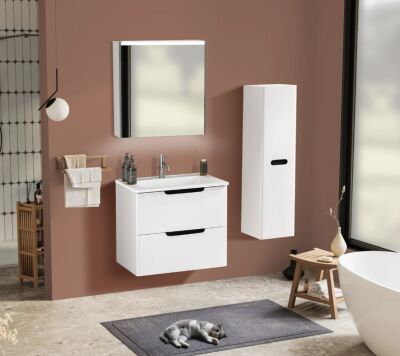 Badella Belen Banyo Dolap Takımı 65cm Beyaz BELEN 5565 V53 - 1