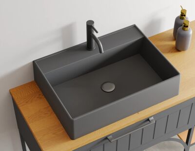 Badella Beta Banyo Dolap Takımı 120cm Antrasit BETA 28120 V51 - 2