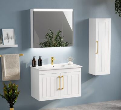 Badella Beta Banyo Dolap Takımı 85cm Beyaz BETA 5585 VK54 - 1