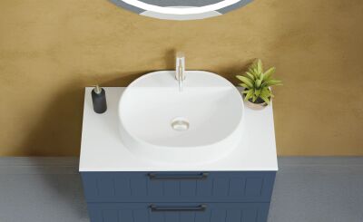 Badella Beta Banyo Dolap Takımı 85cm Lacivert BETA 5585 V55 - 2