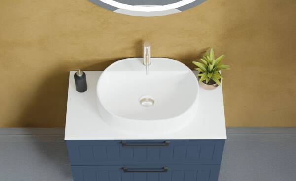 Badella Beta Banyo Dolap Takımı 85cm Lacivert BETA 5585 V55 - 2