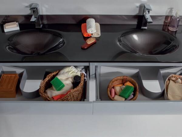 Badella Dolce Banyo Dolap Takımı DOLCE 34140 V31 140cm Gri - 3