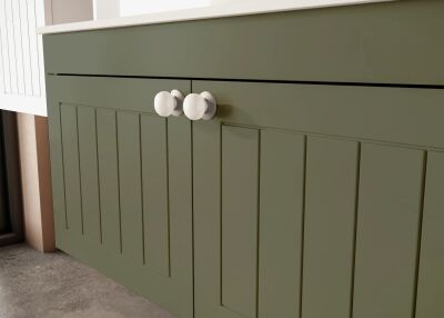 Badella Efes Banyo Dolap Takımı EFES 46100 V35 100cm Haki - 2