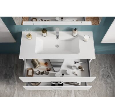 Badella Hammer Banyo Dolap Takımı 100cm Beyaz HAMMER 55100 V53 - 2