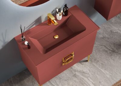 Badella Hammer Banyo Dolap Takımı 85cm Kırmızı HAMMER 5585 V54 - 2