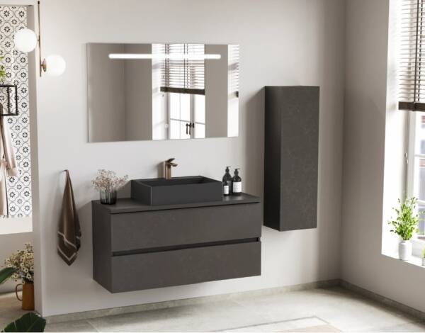 Badella Lines Banyo Dolap Takımı 120cm Yosun LINES 55120 V51 - 1