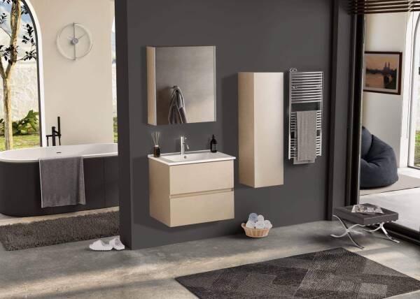 Badella Lines Banyo Dolap Takımı 65cm İnci LINES 5565 V51 - 1