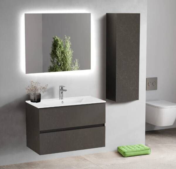 Badella Lines Banyo Dolap Takımı 85cm Yosun LINES 5585 V51 - 1