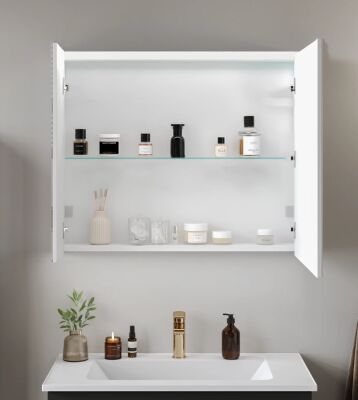 Badella Luna Banyo Dolap Takımı 85cm Gri LUNA 5585 V52 - 3