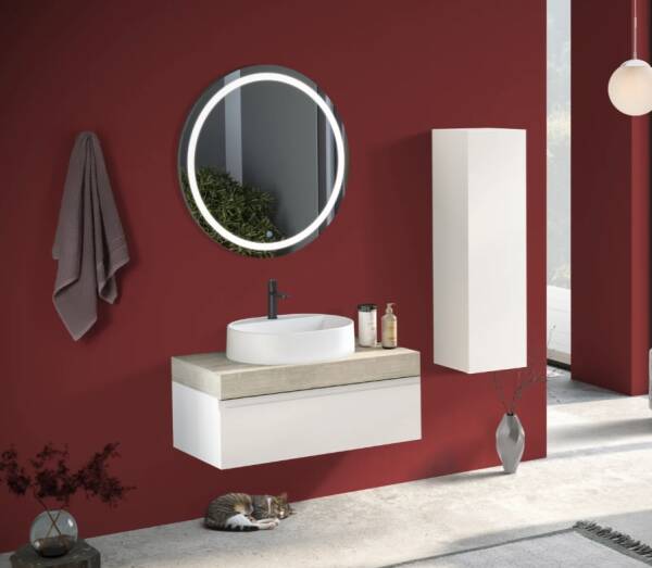 Badella Moderno Banyo Dolap Takımı 100cm Antrasit MODERNO 28100 V51 - 1