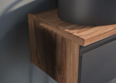 Badella Moderno Banyo Dolap Takımı 120cm Antrasit MODERNO 28120 V53 - 3