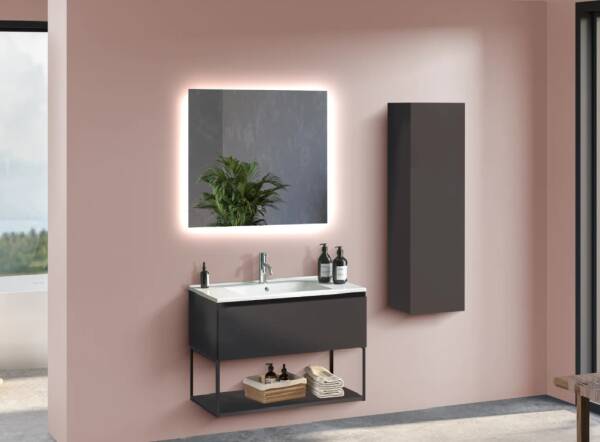 Badella Moderno Banyo Dolap Takımı 85cm Antrasit MODERNO 2885 V53 - 1