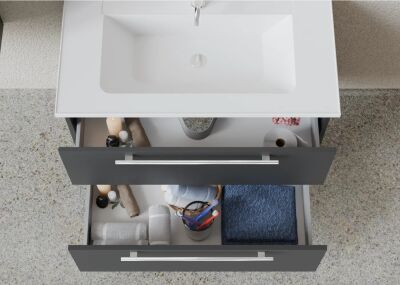 Badella Mona Banyo Dolap Takımı 85cm Gri MONA 5585 V53 - 2