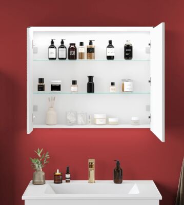 Badella Omega Banyo Dolap Takımı 85cm Beyaz OMEGA 2885 V53 - 2