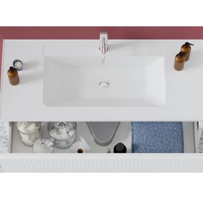 Badella Royal Banyo Dolap Takımı 100cm Beyaz ROYAL 55100 V52 - 2
