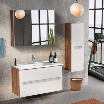 Badella Smart Banyo Dolap Takımı 100cm White SMART 55100 V53 - 1