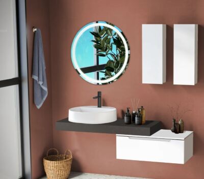 Badella Smart Banyo Dolap Takımı 120cm Beyaz SMART 28160 V53 - 1