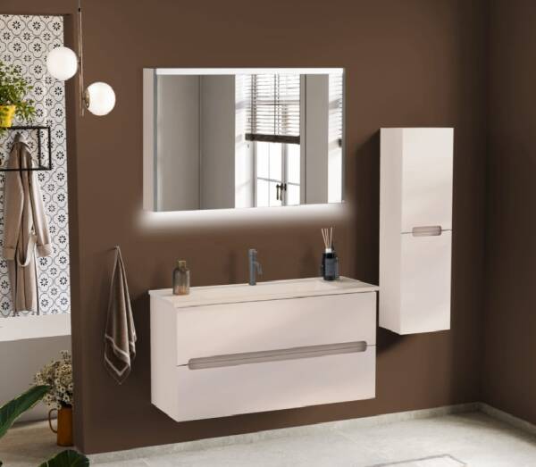 Badella Smart Banyo Dolap Takımı 120cm Kum SMART 55120 V51 - 1