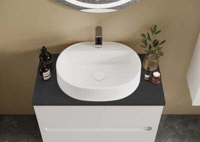 Badella Smart Banyo Dolap Takımı 85cm Beyaz SMART 5585 V53 - 2