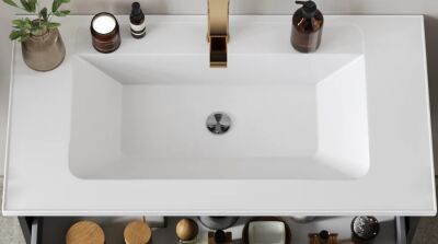 Badella Valentine Banyo Dolap Takımı VALENTINE 55130 V31 130cm Kumsal - 4