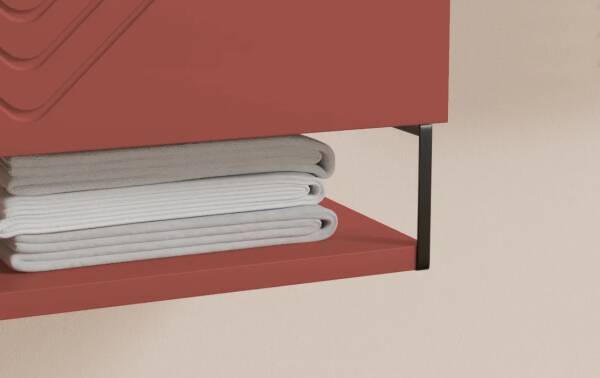 Badella Vesta Banyo Dolap Takımı 85cm Kırmızı VESTA 2885 V51 - 3