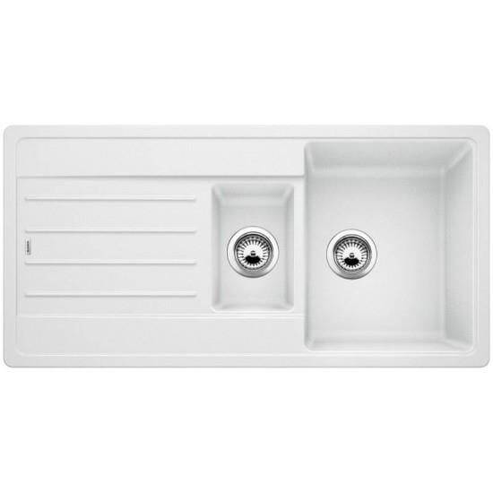Blanco Legra 6 S Tezgah Üstü 1.5 Gözlü Beyaz Granit Eviye - 522209 (50x100) - 1