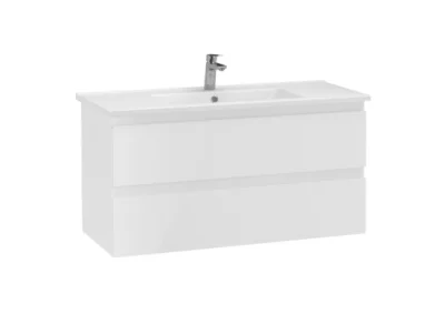 Creavit Alinda Lavabo Dolabı 100 Cm Parlak Beyaz - 1