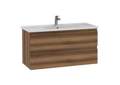 Creavit Alinda Lavabo Dolabı 100 Cm Açık Ceviz - 1