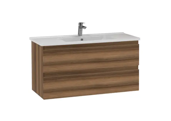 Creavit Alinda Lavabo Dolabı 100 Cm Açık Ceviz - 1