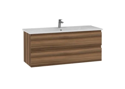 Creavit Alinda Lavabo Dolabı 120 Cm Açık Ceviz - 1