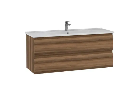 Creavit Alinda Lavabo Dolabı 120 Cm Açık Ceviz - 1