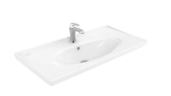 Creavit Antik Etajerli Lavabo 100cm AN101 - 2