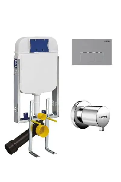 Creavit Asma Klozet için Metal Ayaklı 3-6 L Gövde GR5001 SET - 1