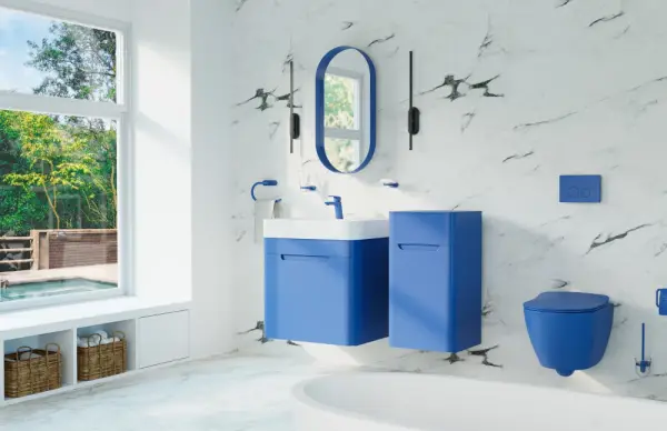 Creavit Colorit Kapaklı Lavabo Dolabı 60 Cm Ocean - 1