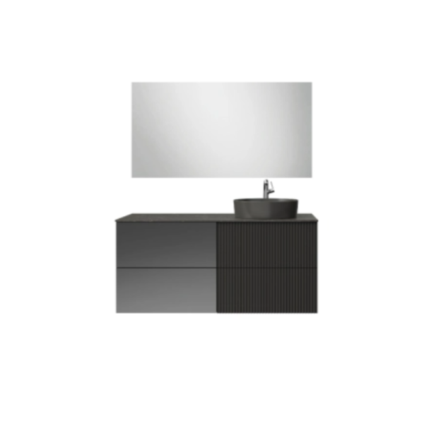 Creavit Duo Banyo Dolabı 120 Cm Antrasit - 1